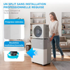 Midea™ | Le climatiseur mobile réversible 4-en-1 — la puissance d'un split, sans installation